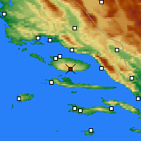 Nearby Forecast Locations - Brač (Aéroport) - Carte