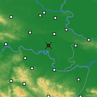 Nearby Forecast Locations - Gradište - Carte