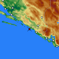 Nearby Forecast Locations - Dubrovnik - Carte