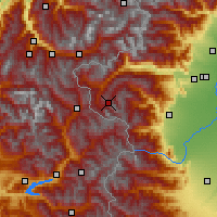 Nearby Forecast Locations - Sestrières - Carte