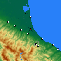 Nearby Forecast Locations - Cervia - Carte
