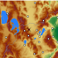 Nearby Forecast Locations - Flórina - Carte