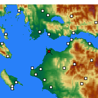 Nearby Forecast Locations - Áraxos - Carte