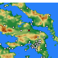 Nearby Forecast Locations - Tanagra - Carte