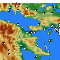 Nearby Forecast Locations - Corinthe - Carte
