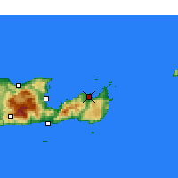 Nearby Forecast Locations - Sitía - Carte