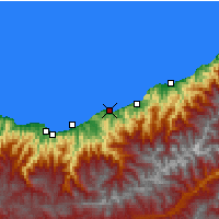 Nearby Forecast Locations - Rize - Carte