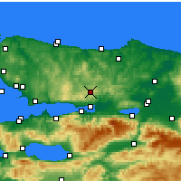 Nearby Forecast Locations - Köseköy - Carte