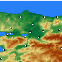 Nearby Forecast Locations - Adapazarı - Carte