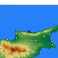 Nearby Forecast Locations - Kyrenia - Carte