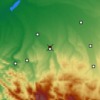 Nearby Forecast Locations - Maïkop - Carte