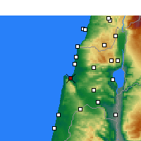 Nearby Forecast Locations - Haïfa - Carte