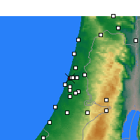 Nearby Forecast Locations - Tel Aviv-Jaffa - Carte