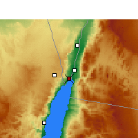Nearby Forecast Locations - Eilat - Carte