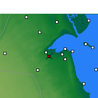 Nearby Forecast Locations - Sulaibiya - Carte