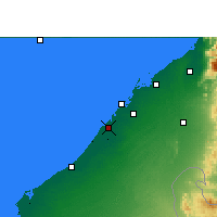 Nearby Forecast Locations - Dubaï - Carte