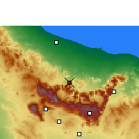 Nearby Forecast Locations - Rustaq - Carte