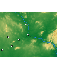 Nearby Forecast Locations - Kothagudem - Carte