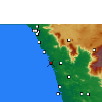 Nearby Forecast Locations - Kozhikode - Carte