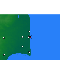 Nearby Forecast Locations - Nagapattinam - Carte