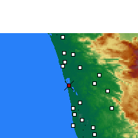 Nearby Forecast Locations - Cochin - Carte