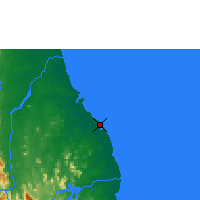 Nearby Forecast Locations - Batticaloa - Carte