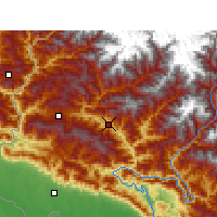 Nearby Forecast Locations - Dipayal Silgadhi - Carte