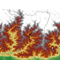 Nearby Forecast Locations - Taplejung - Carte