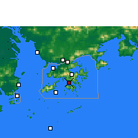 Nearby Forecast Locations - Hong Kong - Carte