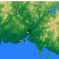 Nearby Forecast Locations - Sinŭiju - Carte