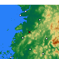 Nearby Forecast Locations - Jeongeup - Carte