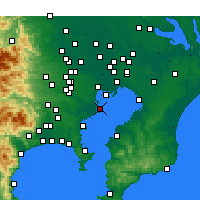 Nearby Forecast Locations - Ōta - Carte