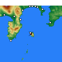 Nearby Forecast Locations - Oshima - Carte