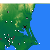 Nearby Forecast Locations - Omitama - Carte