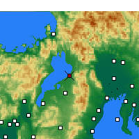 Nearby Forecast Locations - Hikone - Carte