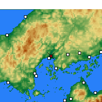 Nearby Forecast Locations - Hiroshima - Carte