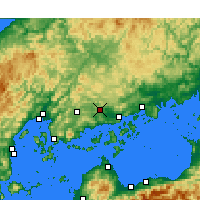 Nearby Forecast Locations - Hiroshima (Aéroport) - Carte