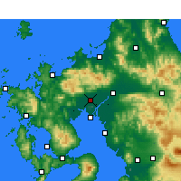Nearby Forecast Locations - Saga - Carte