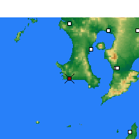 Nearby Forecast Locations - Makurazaki - Carte