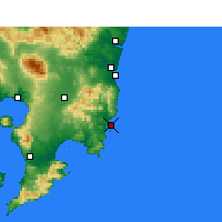 Nearby Forecast Locations - Aburatsu - Carte