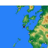 Nearby Forecast Locations - Ushibuka - Carte