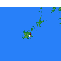 Nearby Forecast Locations - Fukue - Carte
