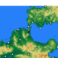 Nearby Forecast Locations - Kitakyūshū - Carte