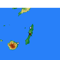 Nearby Forecast Locations - New Tanegashima (Aéroport) - Carte