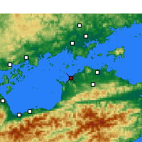 Nearby Forecast Locations - Tadotsu - Carte