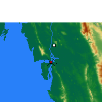 Nearby Forecast Locations - Moulmein - Carte