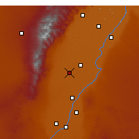 Nearby Forecast Locations - Yinchuan - Carte