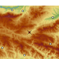 Nearby Forecast Locations - Lushi - Carte