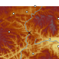 Nearby Forecast Locations - Lueyang - Carte