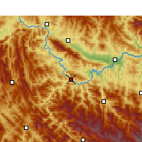 Nearby Forecast Locations - Ziyang/SAX - Carte